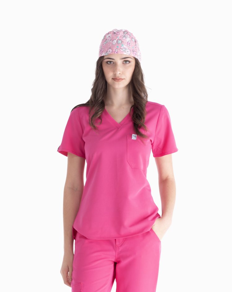 Josie™ Medical Scrub Top - Raspberry
