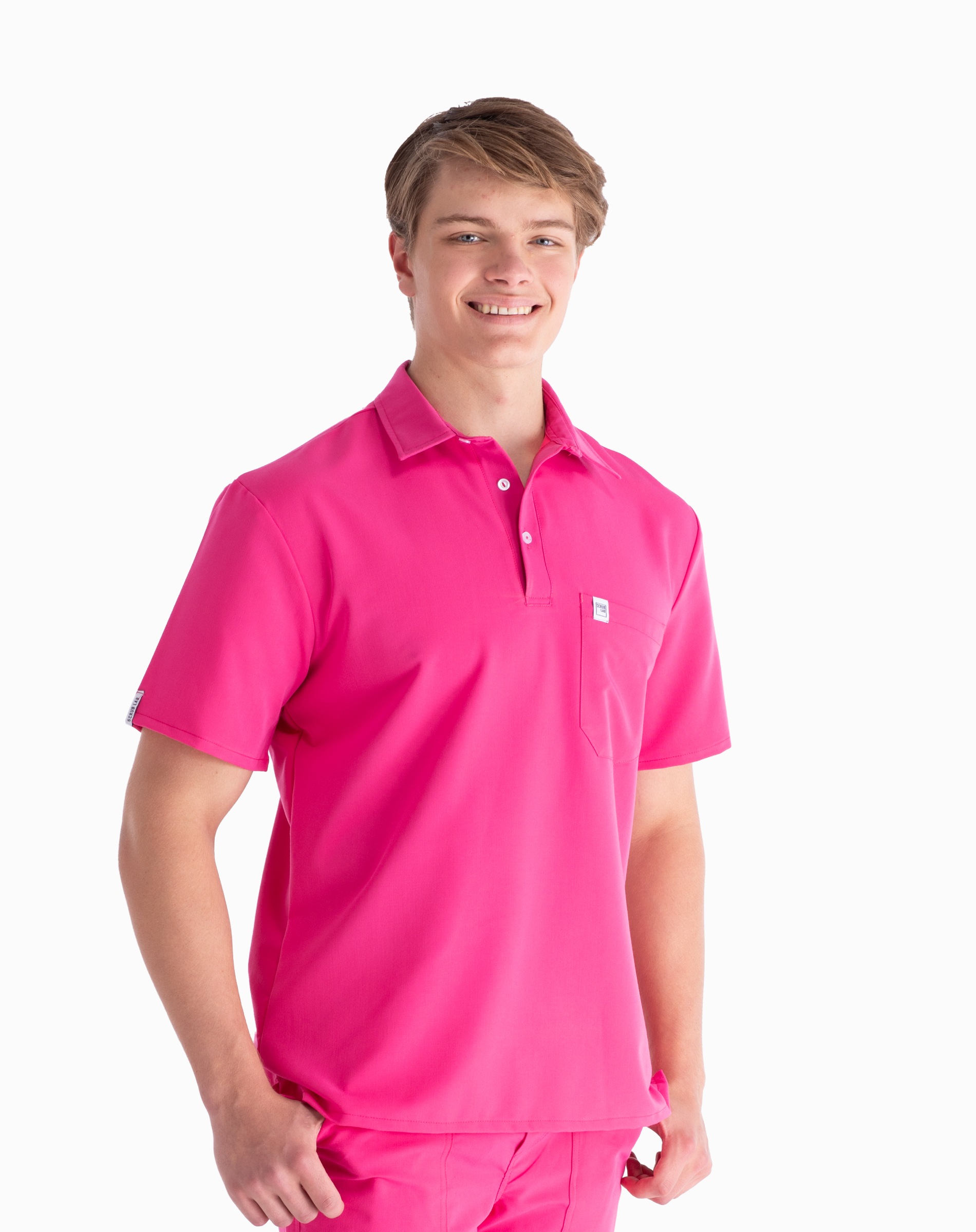 Paul™ Top - ScrubLab Raspberry (Front) Paul™ Top - ScrubLab Raspberry (Front)